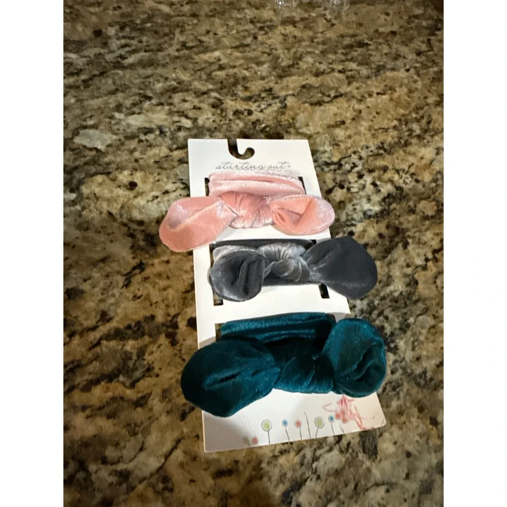 New Starting Out Headband Velvet Baby Girl Bows from Dillard's 3-pack
